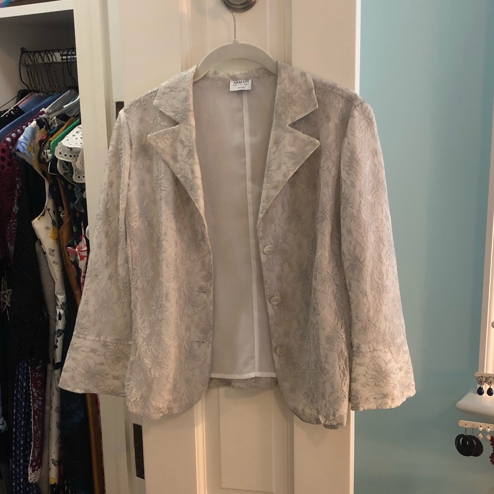 Armani hand detailed lace jacket
